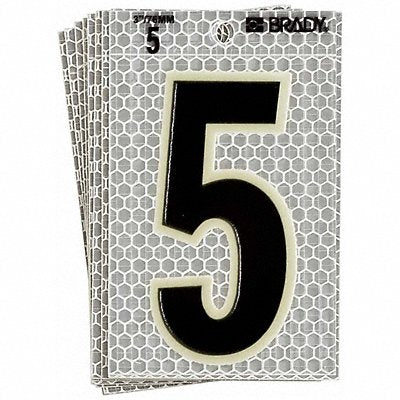 BRADY 30205 Ultra Reflective Numbers 5 6 in H PK10