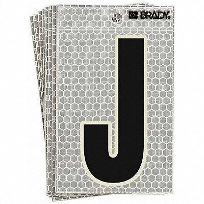 BRADY 3010J Ultra Reflective Letter J PK10