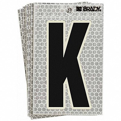 BRADY 3010K Ultra Reflective Letter K PK10
