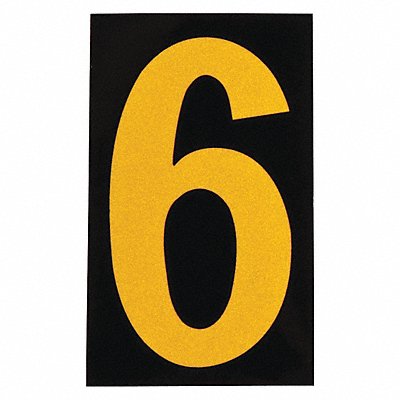 BRADY 50006 Reflective Numbers And Letters 6 PK25