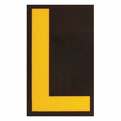 BRADY 5000L Reflective Numbers And Letters L PK25