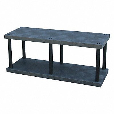 STRUCTURAL PLASTICS ST6624B Plastic Shelf 24inx27inx66inShlfLoad Capacity 600lb
