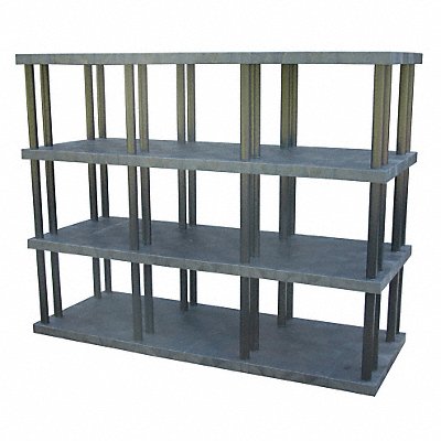 STRUCTURAL PLASTICS ST9636x4 Plastic Sheetelf 36inx75inx96inShlfLoad Capacity 1320lb