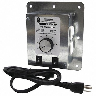 TJERNLUND DH2P Dehumidistat 10 A Silver 115 V