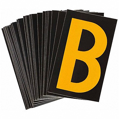 BRADY 5905B Reflective Numbers And Letters B PK25