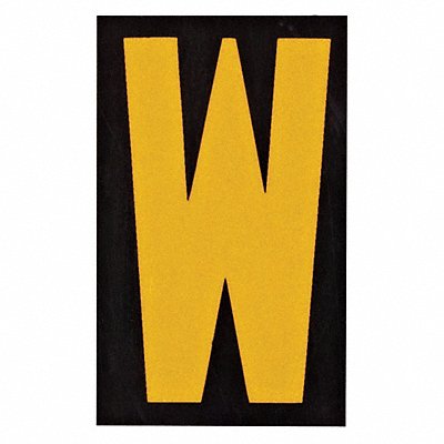 BRADY 5890W Reflective Numbers And Letters W PK25