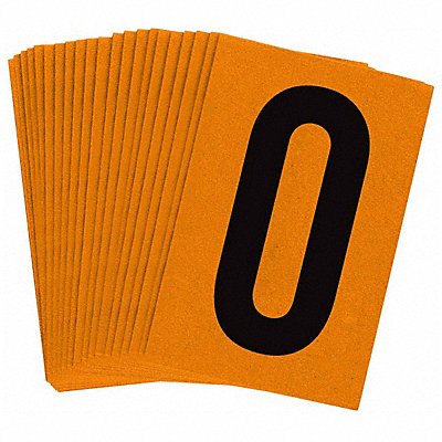 BRADY 59100 Reflective Numbers And Letters 0 PK25