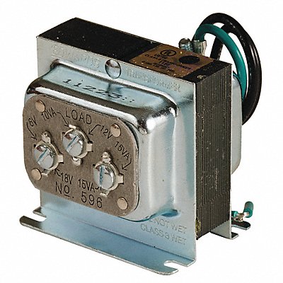 EDWARDS SIGNALING 596 Class 2 Transformer 15VA Enclosed Foot