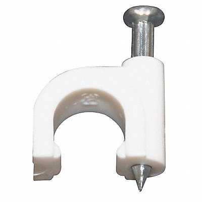 DOLPHIN COMPONENTS CORP DCC59W Cable Staple Nail 1/4In White PK100