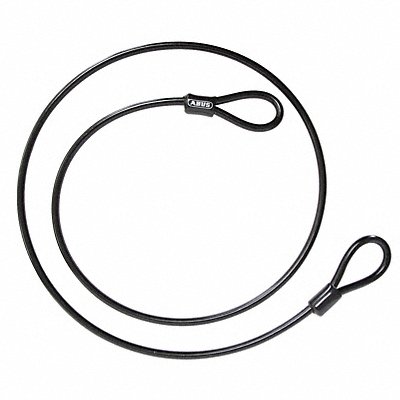 ABUS 10200NONCOILEDCABLE Security Cable Black
