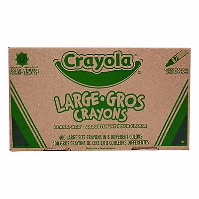 CRAYOLA 528038 Wax Crayons Non-Erasable 1/2 PK400