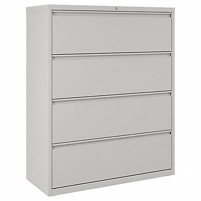 HIRSH 17461 Lateral File Cabinet 42 in W Steel