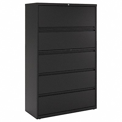 HIRSH 17649 Lateral File Cabinet Black 67-5/8 in H