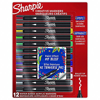 SHARPIE 2196905 Marker Assorted Capped PK12