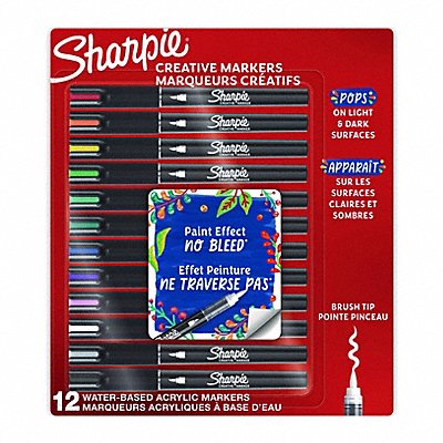 SHARPIE 2196907 Marker Assorted Capped PK12