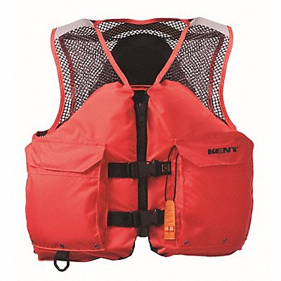 KENT SAFETY 15080000000000 Life Jacket 4XL 15.5lb Foam Orange
