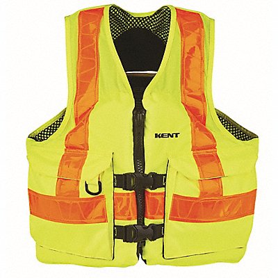 KENT SAFETY 15080000000000 Life Jacket 4XL 15.5lb Foam Yellow