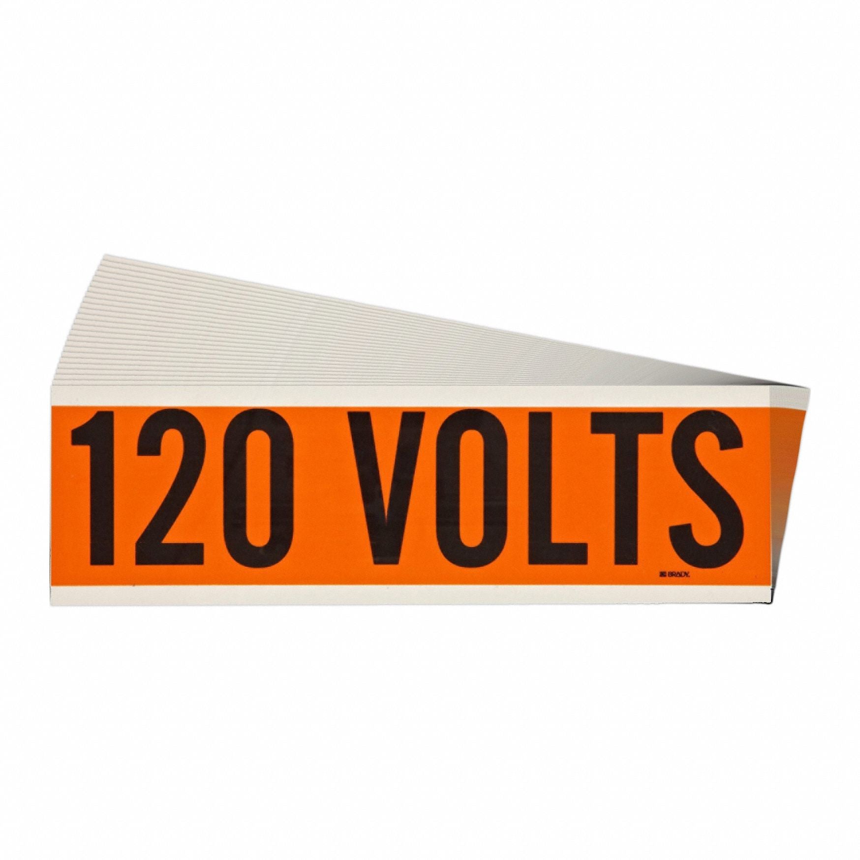 BRADY 152314 Conduit and Voltage Sign and Labels PK25