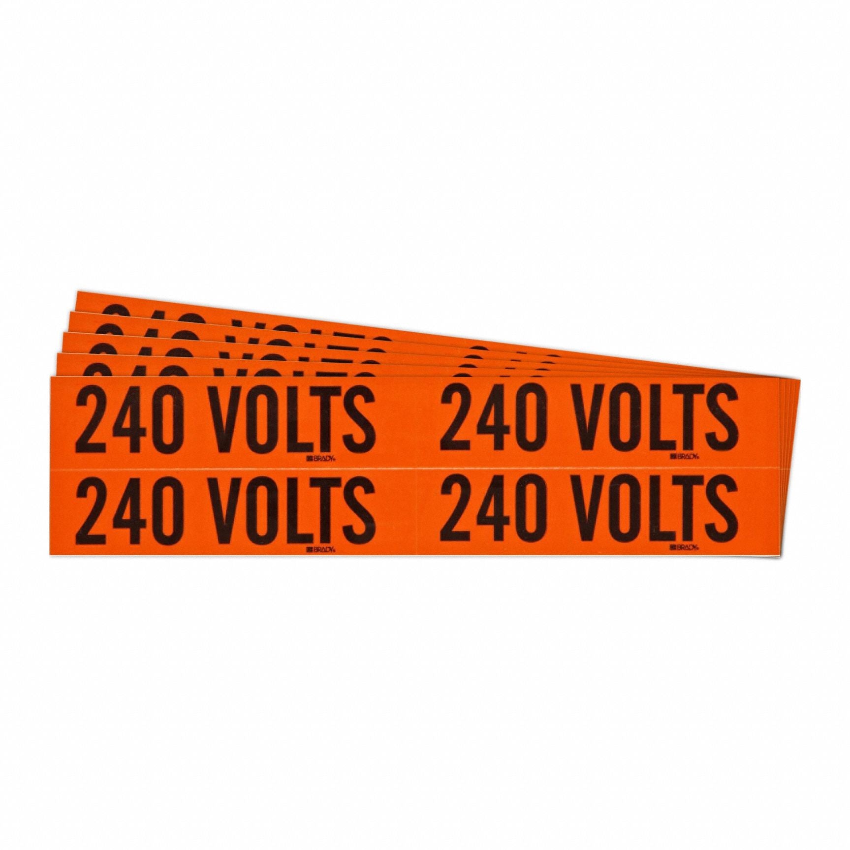 BRADY 152354 Conduit and Voltage Sign and Labels PK5