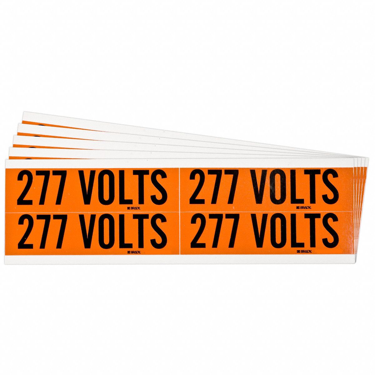 BRADY 152357 Conduit and Voltage Sign and Labels PK5