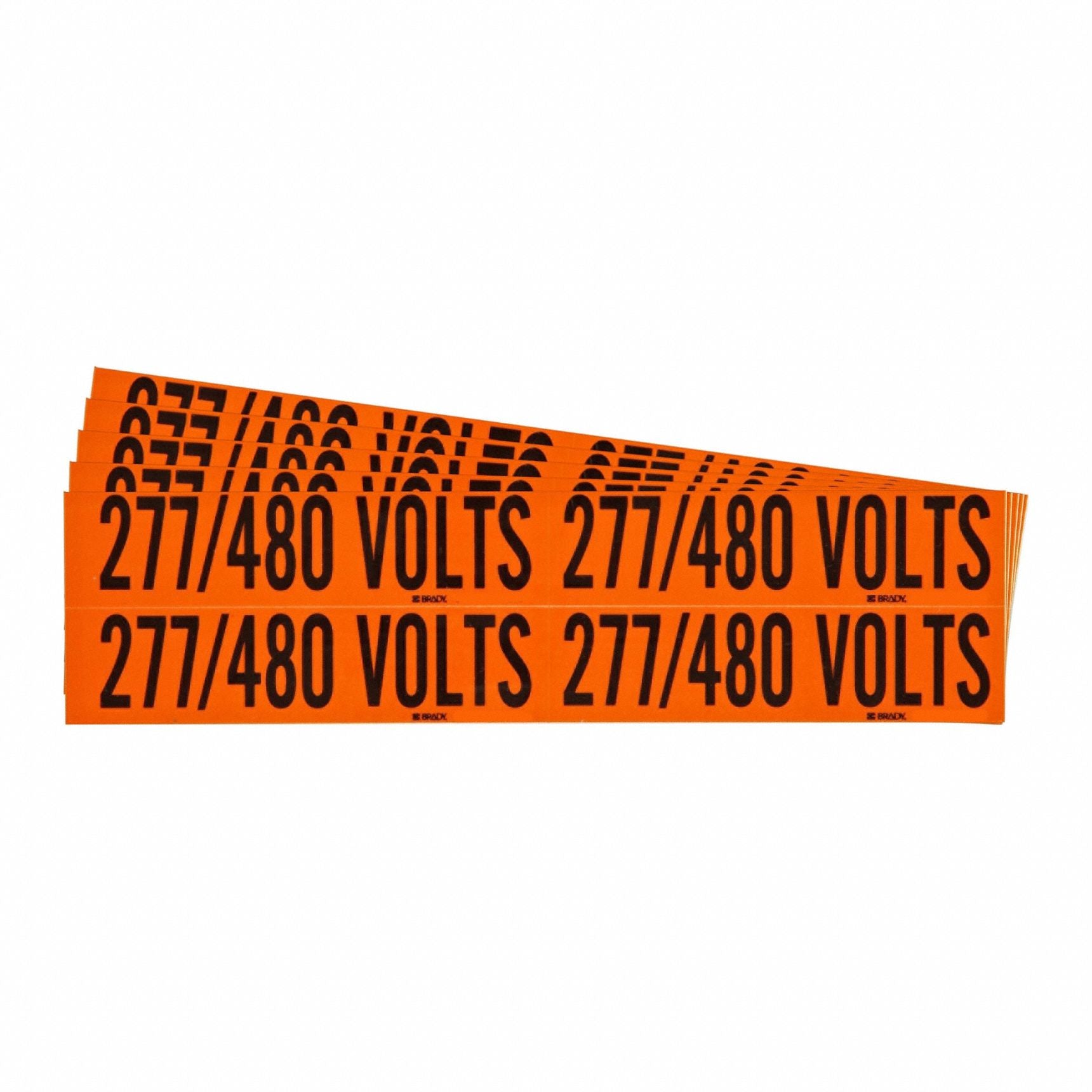 BRADY 152358 Conduit and Voltage Sign and Labels PK5