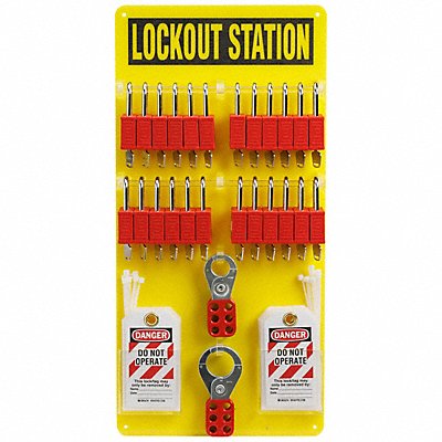 BRADY 153688 Lockout Station 0.035 D 23.5 H 11.5 W