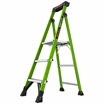 LITTLE GIANT 15395001 Stepladder 5ft H 1 W Platform 300 lb Cap