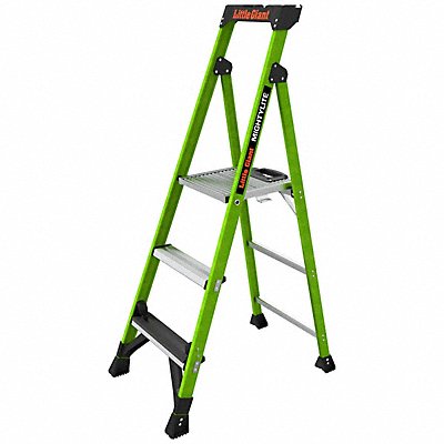 LITTLE GIANT 15405001 Stepladder 5ft H 1 W Platform 375 lb Cap