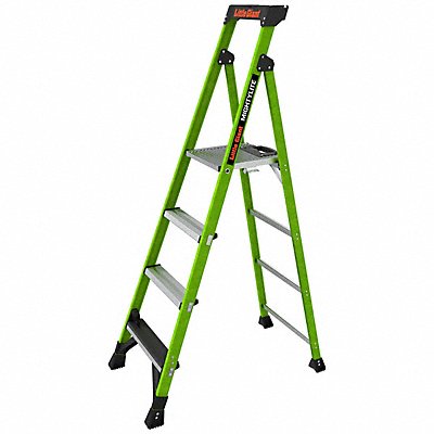 LITTLE GIANT 15406001 Stepladder 6ft H 1 W Platform 375 lb Cap