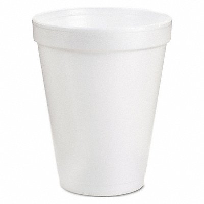 DART 8J8 Disp Hot/Cold Cup 8 oz White Foam PK1000