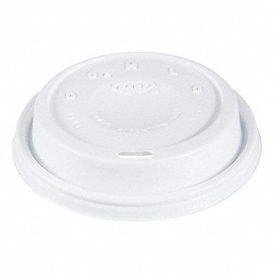 DART 16EL Disp Hot Cup Lid 12 oz-24oz White PK1000