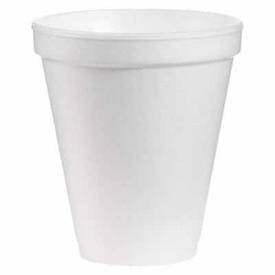 DART 12J16 Disp Hot/Cold Cup 12oz White Foam PK1000