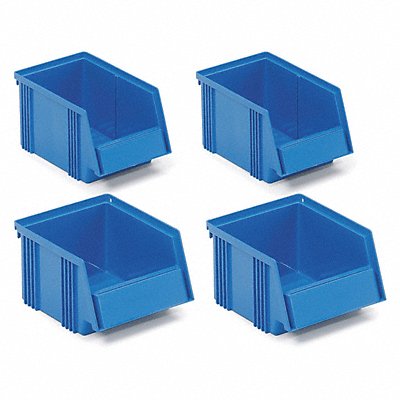 TRESTON SBS42 Assorted Size Stacking Bins Black PK4