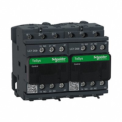 SCHNEIDER LC2D09G7V G3486 IEC Magnetic Contactor Reversing 120VAC