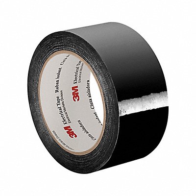 3M 3M13502x72ydsBlack Elec Tape 216 ft Lx2 in W 2.5 mil Black