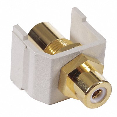 HUBBELL PREMISE WIRING SFRCWFF F/F Coupler RCA PT White