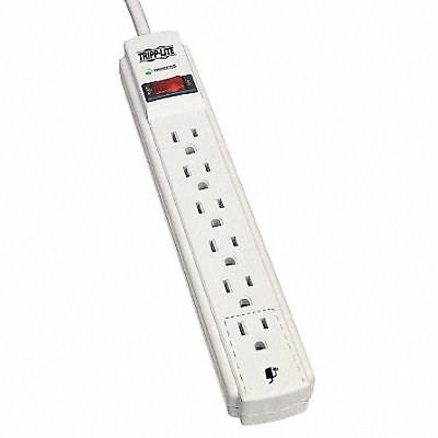 TRIPP LITE TLP615 Surge Protector 6 Outlet Light Grey