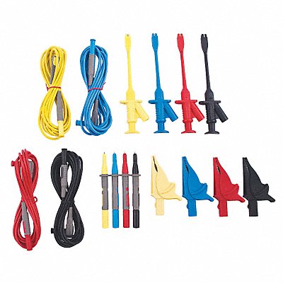 EXTECH PQ1000 Test Lead Kit CAT IV Alligator Clips