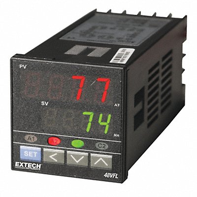 EXTECH 48VFL11 Temperature PID Controller 1/16 DIN 5A