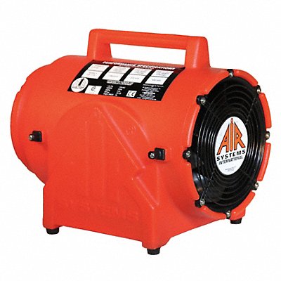 AIR SYSTEMS INTERNATIONAL CVF8AC Confined Space Fan Red 11 W