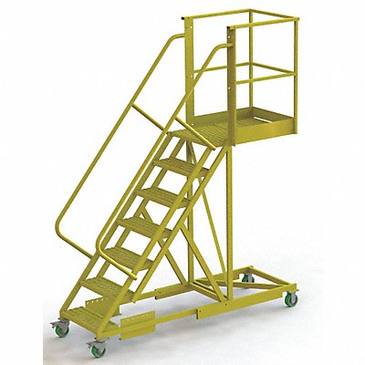 TRI-ARC UCS500730242 Rollng Ladder Unassembled Handrail Platform 70 In H