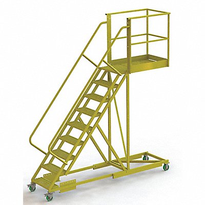 TRI-ARC UCS500940246 Rollng Ladder Unassembled Handrail Platform 90 In H