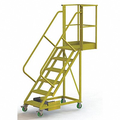 TRI-ARC UCU500620242 Rollng Ladder Unassembled Handrail Platform 60 In H