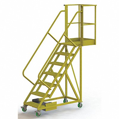 TRI-ARC UCU500720242 Rollng Ladder Unassembled Handrail Platform 70 In H