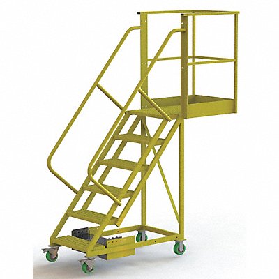 TRI-ARC UCU500630242 Rollng Ladder Unassembled Handrail Platform 60 In H