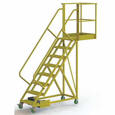 TRI-ARC UCU500830242 Rollng Ladder Unassembled Handrail Platform 80 In H