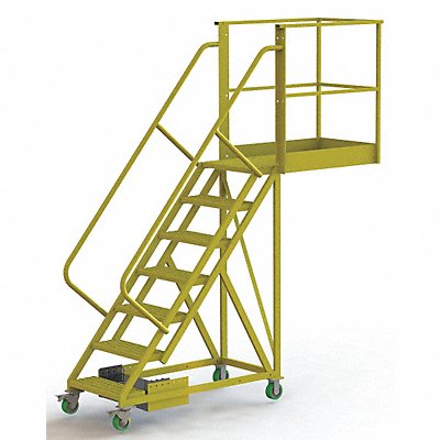 TRI-ARC UCU500740242 Rollng Ladder Unassembled Handrail Platform 70 In H