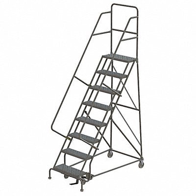 TRI-ARC KDSR108246 Rollng Ladder Unassembled Handrail Platform 80 In H