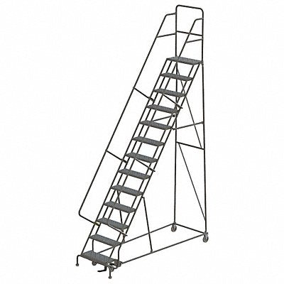 TRI-ARC KDSR113246 Rollng Ladder Unassembled Handrail Platform 130 In H
