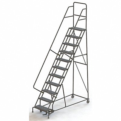 TRI-ARC KDSR111242 Rollng Ladder Unassembled Handrail Platform 110 In H